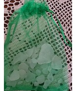 40+ Pieces ~ Genuine Lake Erie Beach Glass ~ Surf Tumbled ~ Frosted Colo... - $22.44