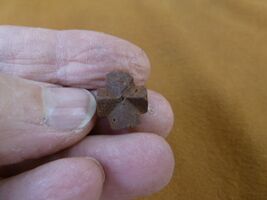 (CR591-7) mini 1/2" Fairy Stone CHRISTIAN CROSS oiled Staurolite Crystal... - $13.99