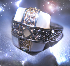 HAUNTED RING CAST OUT BANISHING BREAK CURSES HIGHEST LIGHT MAGICK 7 SCHOLARS image 2