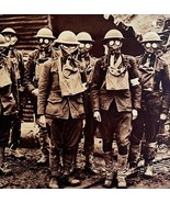 United States Soldiers In Gas Masks Lorraine 1920s WW1 Battle Military G... - €34,56 EUR