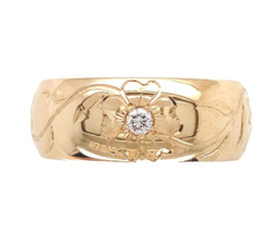 Authenticity Guarantee

14k Gold Hand Engraved Wide Genuine Natural Diamond W... - $1,528.69 CAD