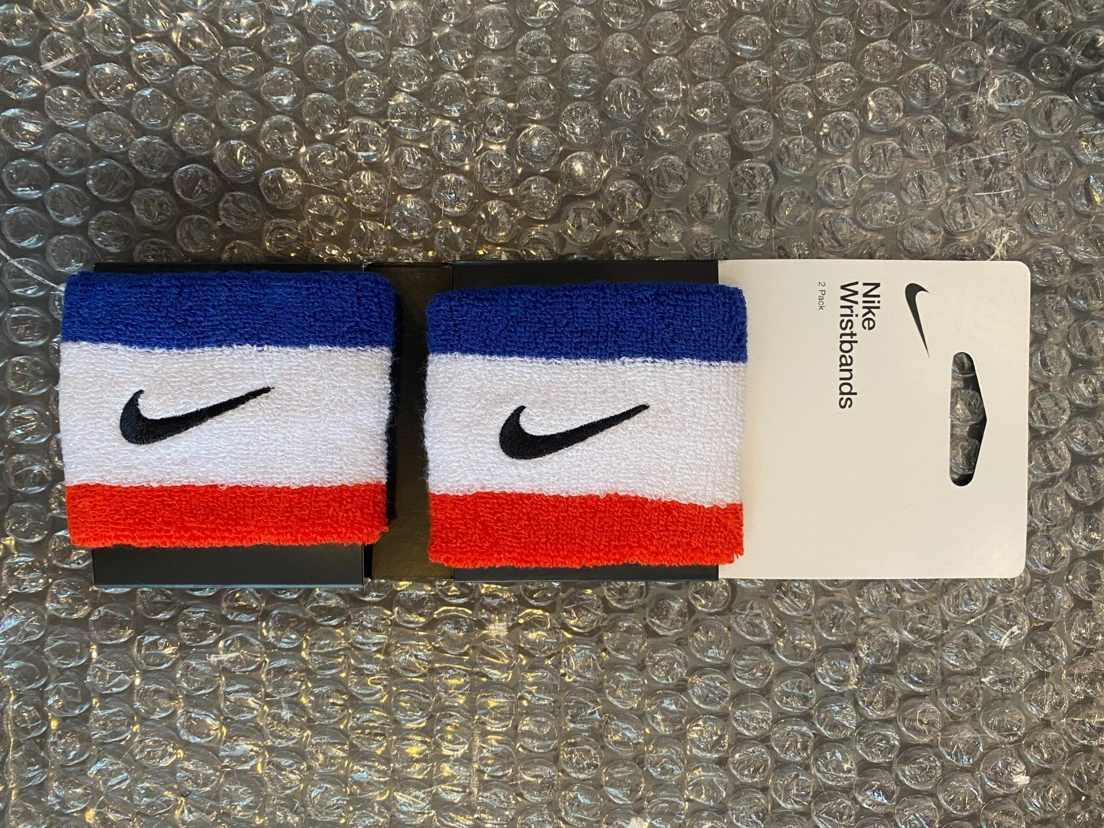 Nike Swoosh Wristbands Unisex Tennis Sports Gym Fitness Band 2pcs NWT PA... - $30.90