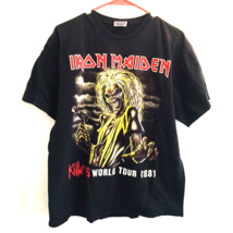 Iron Maiden Killers World Tour 1981 Size L 2006 Iron Maiden Holdings Hanes Skull - £52.16 GBP