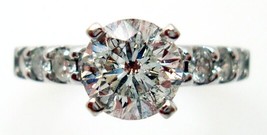 14k 1.14ct Round Genuine Natural Diamond Engagement Ring w/ GSI Report (#J2927) - £3,520.92 GBP