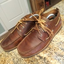 Sperry Top Sider Chukka Dock Boat Shoes Loafers Brown Leather Men&#39;s Size... - $84.15