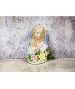 Beautiful Madonna and Child Ceramic Statue Planter by Nancy Pew Giftware... - $56.20 CAD