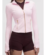 LULULEMON Define Cropped Jacket Nulu Pink Organza Gold Gold 0 2 4 6 8 10... - $154.95
