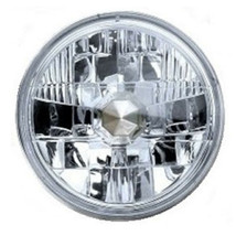 7&quot; Diamond Crystal Euro Clear Halogen Motorcycle Headlight Headlamp Ligh... - £35.93 GBP