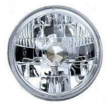 7&quot; Diamond Crystal Euro Clear Halogen Motorcycle Headlight Headlamp Ligh... - £35.16 GBP