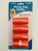 Pet Inc. Waste Bag Refills *4 Pack* (New And Improved! Stronger Bags) *Red Color - £6.26 GBP