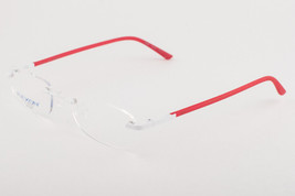 FLEXON 463 White Red Rimless Eyeglasses 52mm Marchon - £38.56 GBP