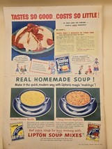 Lipton 1953-Print Original Ad VTG-Frostee Dessert Mix-Tomato Vegetable Soup - $10.45