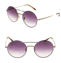 Oliver Peoples Nickol OV1214S 53mm Lilac Violet Gold Round Sunglasses 1214 Retro - £188.57 GBP