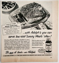 1956 Adolph&#39;s Seasoned Meat Tenderizer Advertisement Vintage Spices Herb... - $19.99