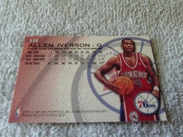 1996-97 Allen Iverson Rookie Fleer 76ers # 235 Gem Mint !! - £95.91 GBP