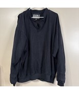 Zero Restriction Micro Suede Golf 1/4 Button Men&#39;s 2X Long Sleeve Pullov... - $36.60 CAD