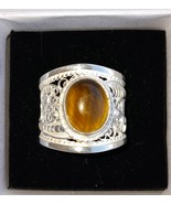 Zahara Tiger Eye Filigree Ring - $420.53 CAD