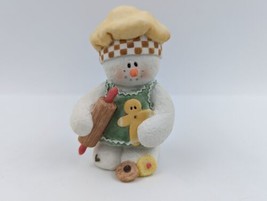 Sarah&#39;s Attic Snowonders Rollie Baker Snowman w Rolling Pin Cookies Winter #7667 - £28.34 GBP
