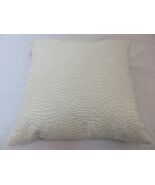 Donna Karan Animal Embroidered Deco pillow Ivory Cream NWT - $101.66 CAD