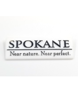 VTG Spokane Washington Near Nature Near Prefect Black White Plastic Pin ... - £7.86 GBP