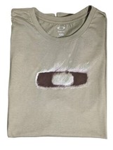 Oakley Slim Fit Short Sleeve T-Shirt Men&#39;s 2XL Chalk Army Green Rust NWT - £19.33 GBP