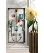 Peacock Feather Three Candle Wall Sconce - $44.35