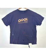 Qool.com Qool T-Shirt Thrashed Grunge Faded Paint Splattered Men XL Vint... - €34,58 EUR