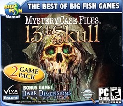 Mystery Case Files: 13th Skull / Dark Dimensions: City of Fog [PC CD-ROM 2012] - £4.49 GBP