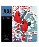 Red Cardinal Jigsaw Puzzle Winter 300 Piece Durable Pieces 11&quot; x 16&quot; Lei... - £14.78 GBP