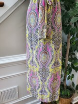 Xhilaration Women Black Yellow Polyester Off The Shoulder Long Maxi Dress Medium - £22.38 GBP