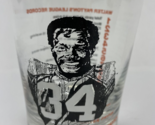 Walter Payton #34 League Records Highball Drinking Glass NFL Chicago Bea... - $15.83