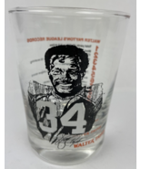 Walter Payton #34 League Records Highball Drinking Glass NFL Chicago Bea... - £12.38 GBP