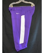 Nike Team Vapor Pro 3/4 Football Pants Men&#39;s XL 845930-546 Purple &amp; White - $24.09