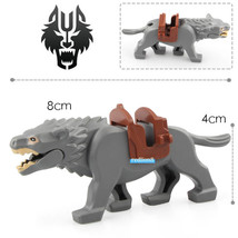 Grey Warg Wolf The Hobbit Lord of the Rings Lego Compatible Minifigure Bricks - £2.38 GBP
