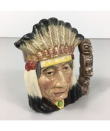 D6614 North American Indian Toby Mug Royal Doulton Character Jug Totem H... - £31.13 GBP