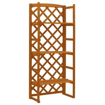 Plant Stand with Trellis Orange 23.6&quot;x11.8&quot;x55.1&quot; Solid Firwood - $2,355.83 MXN
