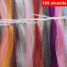 3/10 bundles Fly Fishing Tying  100 or 350 strands  27-31cm Flashabou Holographi - £36.85 GBP