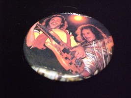 Music Pin Van Halen Eddie and Michael in concert 1980s Pin Back Button - £6.25 GBP
