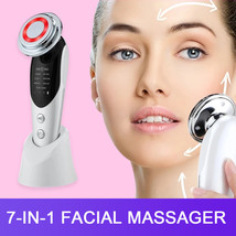 7-in-1 Facial Massager EMS Micro-current Color Light Vibration LED Beauty Purify - £21.08 GBP