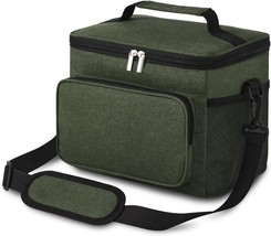 Lunch Bag for Men and Women, Insulated Lunch Box Soft Cooler (10L, Green) - $23.23