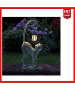 15.3&#39;&#39; Bronze Solar Cat Sculpture with Lantern - Unique Gift for Cat Lovers - $46.52
