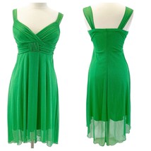 Speechless Y2K Size M Dress Chiffon Kelly Green Sparkle Cocktail Party Fairycore - £19.36 GBP