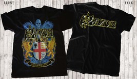 Saxon – Lionheart, Black T-shirt Short Sleeve-sizes:S to 5XL - £13.33 GBP