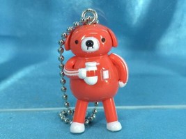 Bandai San-X Character Supoken Athlete Dogs Figure Keychain Swing Red Je... - £27.40 GBP