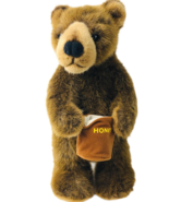 JAAG Standing Grizzly Brown Bear Stuffed Animal Plush with Honey Pot 14&quot; - $35.64