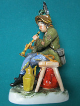 Capodimonte Figurine Italy Midcentury Drunk - Old Lady - Flute MAN- Bench Gentle - £43.79 GBP+