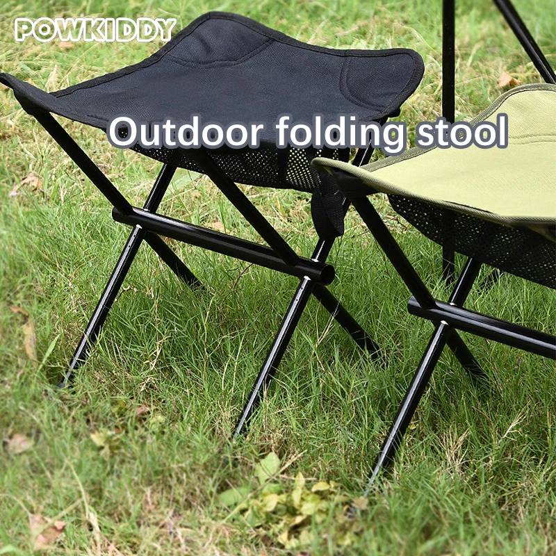 Foldable Small Camping Stool,Lightweight Aluminum Alloy Collapsible Chair 600D - £19.20 GBP