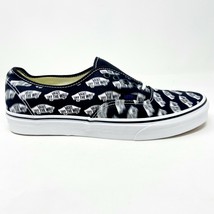 Vans Authentic (Blue Boards) Black True White Faded Logo Womens Casual Shoes - £41.52 GBP