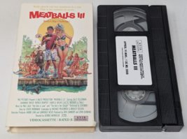 Meatballs III 3 VHS Tape 1991  Patrick Dempsey Al Waxman 1987 Sex Comedy... - £9.93 GBP