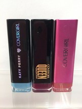 (3) Covergirl Queen Katy Kat Lipstick Pearl Matte Plum Place Blue Kitty ... - $10.40